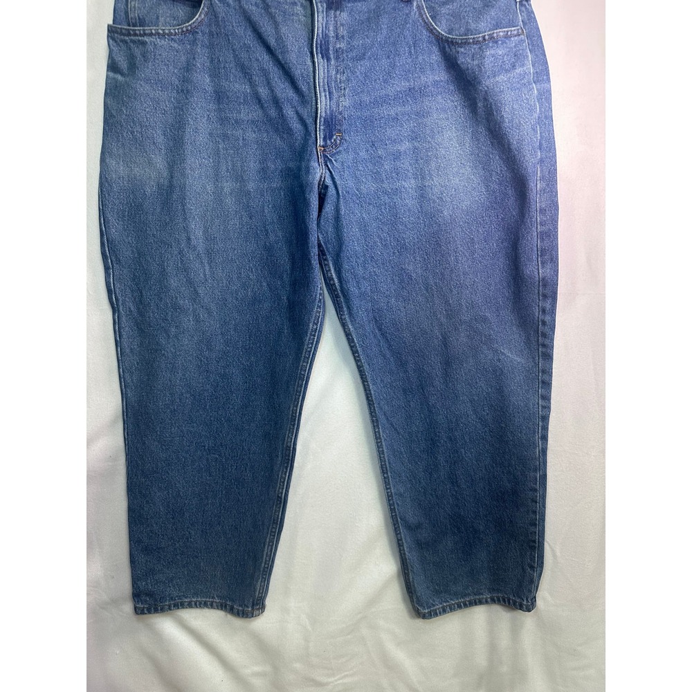 LL Bean Mens Relaxed Fit Jeans Blue Denim 42x28 Straight Leg Casual Jeans - Picture 4 of 12